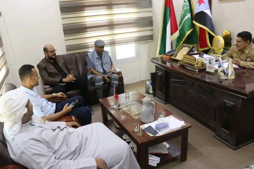 رئيس تنفيذية انتقالي حضرموت يلتقي المصور الصحفي رشيد بن شبراق ويشيد بمسيرته النضالية