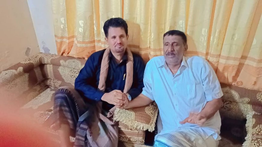 خلال زيارته لمدير وكالة سبأ للانباء مدير إعلام أبين يناشد المحافظ والوزير بإنقاذ حياته