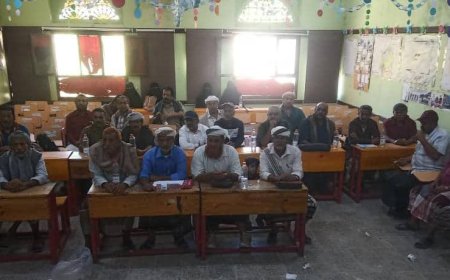 القيادة المحلية للمجلس الانتقالي الجنوبي بمديرية يهر يافع تعقد اجتماعها للفصل الأول من العام الجاري 2025م