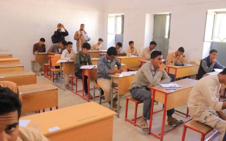 تدشين اختبارات إنهاء المرحلة الثانوية العامة بثانويات مديرية القطن