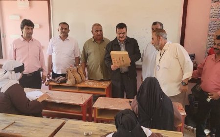 خلال تدشينه إمتحانات إنهاء الثانوية العامة.. مدير عام المنصورة يؤكد أهمية الإمتحانات لترسيخ المعلومات لطلبة المدارس