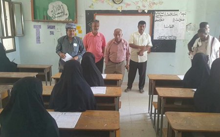 مدير عام لودر يدشن امتحانات إتمام شهادة الثانوية العامة بالمديرية