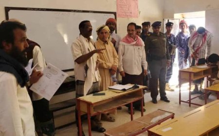 المدير العام لمديرية رخية وإدارة التربية والتعليم يدشنان امتحانات الشهادة الثانوية العامة