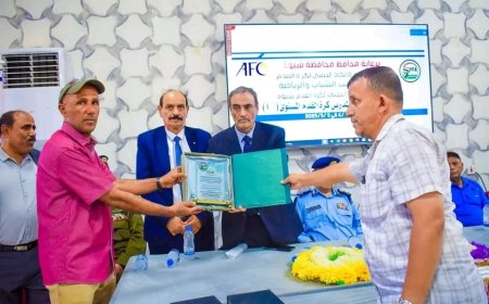برعاية المحافظ بن الوزير.. اختتام ناجح لأول دورة تدريبية آسيوية للمستوى (C) في كرة القدم بشبوة