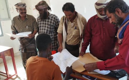 تدشين امتحانات إنهاء مرحلة الثانوية العامة باحور