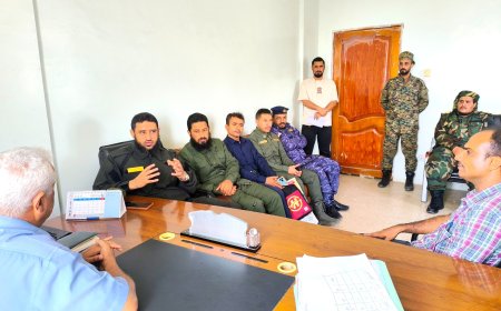 مدير أمن لحج العميد ناصر الشوحطي يزور رئيس نيابة الاستئناف القاضي عبدالحميد بن جحزر لتعزيز التنسيق المشترك