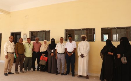 تنفيذية انتقالي المهرة تتفقد المراكز الامتحانية بمديرية الغيضة