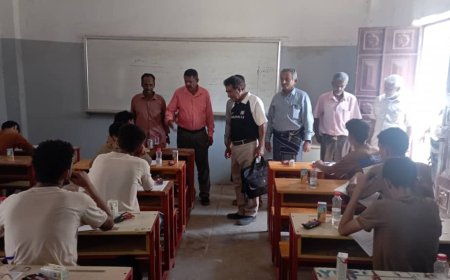 مكتب التربية بخنفر يدشن امتحانات الثانوية العامة للعام الدراسي 2024–2025م