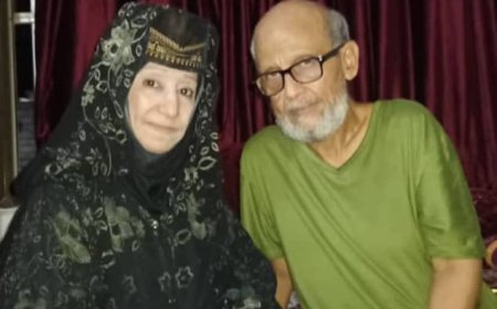 الفنانة أمل كعدل تزور الفنان التشكيلي القدير حمادة احمد قاسم وتناشد بسرعة علاجه