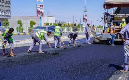 تدشين المرحلة الثانية من مشروع توسعة وتأهيل شارع الشهيد قطن بمدينة عتق