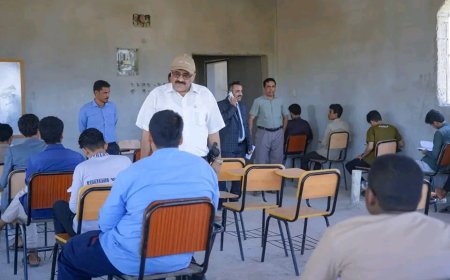 الوكيل الطوسلي يدشن امتحانات الفصل الثاني بكلية المجتمع بشبوة