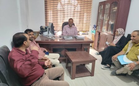 مدير عام قعطبة يزور المعهد الوطني للعلوم والتكنولوجيا في المدينة