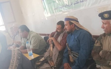 برعاية مدير عام مرخة السفلي وإشراف الأوقاف.. اجتماع موسع لخطباء مساجد المديرية