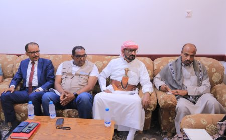 مدير عام شبام يناقش مع الوفد الهولندي احتياجات تدخلات القطاع الزراعي والإصحاح البيئي بالمديرية