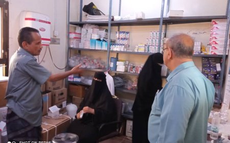 مدير مديرية تبن هود باغازي يقوم بزيارة تفقدية مفاجئة للمركز الصحي في قرية البيطرة ويؤكد دعمه لتطوير القطاع الصحي