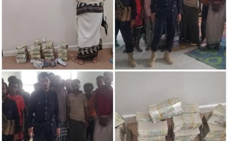 شبوة.. تحرير 21 مختطفاً و 4 نساء من الجنسية الإثيوبية  وضبط مبالغ مالية كبيرة مع الخاطفين