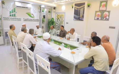 مدير عام المياه والصرف الصحي يناقش مشروعاً مائياً حيوياً مع مؤسسة الوداد للتنمية بتريم