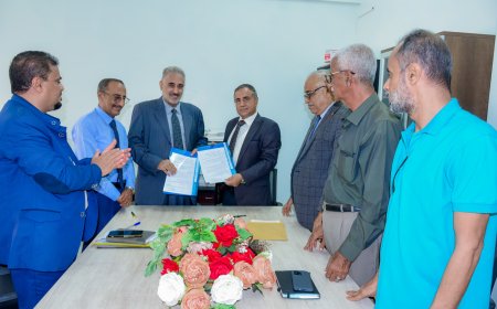 مجلس أمناء جامعة عدن يوقع اتفاقية عمل مع رئيس قسم الشراكات