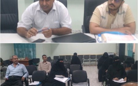 بحضور رئيس هيئة مستشفى الرازي العام بأبين اختتام دورة مقدمي الخدمة الصحية بالرازي
