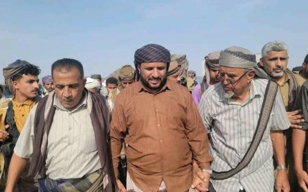 العميد المشوشي يلتقي مشائخ وأعيان قبائل مديرية مودية بأبين