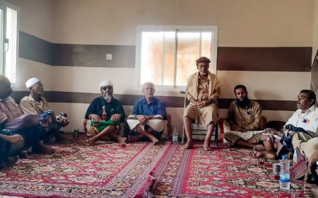 تنفيذية مؤتمر حضرموت الجامع في بروم ميفع تنفذ لقاء مجتمعي بمنزل مقدم طائلة آل باصبار بغيضة البهيش