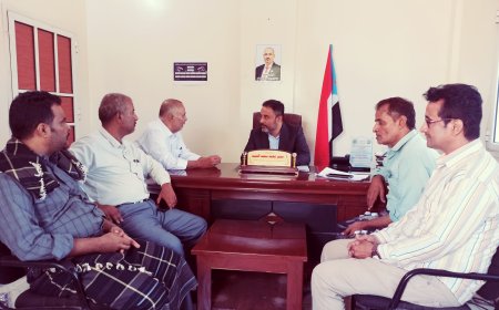 رئيس انتقالي أبين يبحث مع رئيس نيابة الاستئناف سبل تعزيز العمل القضائي بالمحافظة