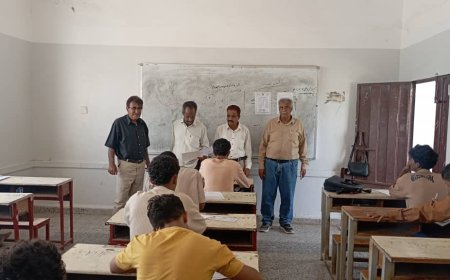 تربية خنفر تواصل نزولاتها الميدانية لتفقد سير الامتحانات في المراكز الامتحانية بالمديرية