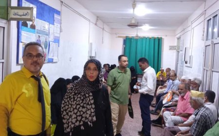 اختتام المخيم الطبي المجاني للأمراض المزمنة في المجمع الصحي بالقطيع م/ صيرة