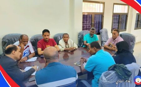 اجتماع هام لمجلس إدارة نادي نصر عدن برئاسة الأستاذ / عبود ناجي حسين
