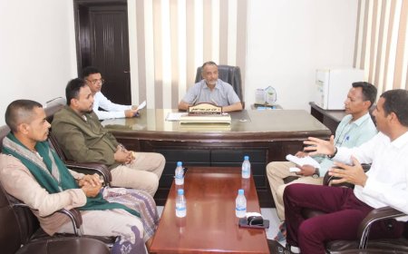 مدير عام بروم ميفع يناقش مع مدير عام مؤسسة الطرق والجسور جملة من والقضايا والمستجدات