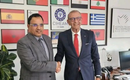 الوزير السقطري يبحث مع المركز الدولي للدراسات الزراعية لمنطقة البحر الأبيض المتوسط التعاون المشترك