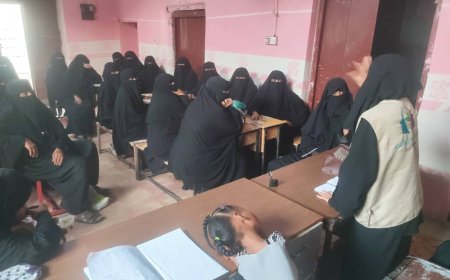 أبين : مؤسسة البركة للتنمية تنفذ ندوة توعوية حول  مرض الحصبة في الكود