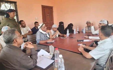 وكيل وزارة الزراعة يلتقي منظمة ملتقى صناع الحياة لمناقشة آلية تنفيذ مشروع الإدارة المتكاملة للموارد المائية في لحج