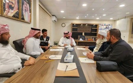 وفد مكتب شؤون حجاج اليمن يتفقد ترتيبات استقبال الحجاج في المدينة المنورة