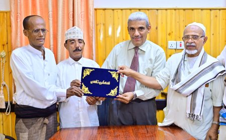 وزارة الثقافة ومؤسسة حضرموت لخدمة التراث وحافة الحوطة تكرم الشخصية الاجتماعية سالم حميد عبدون في سيئون