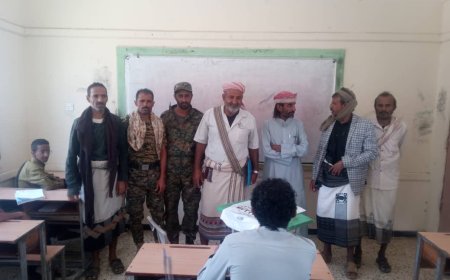 رئيس انتقالي جيشان يتفقد سير امتحانات الثانوية العامة