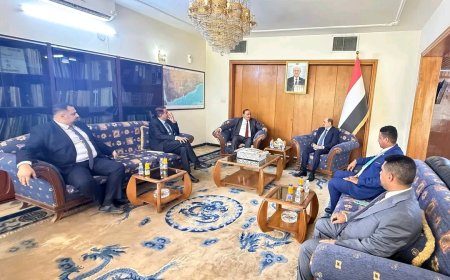 وزير الخارجية يطلع على سير العمل في السفارة اليمنية بالعاصمة العراقية بغداد