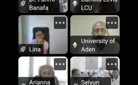 جامعة أبين تشارك في الإجتماع الإفتراضي لشركاء مشروع YHELD لتطوير التعليم العالي لشهر مايو 2025م