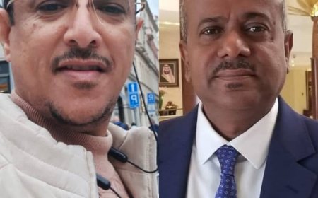 الدكتور منيف الزغلي نائب مدير عام مطار عدن الدولي يهنئ الخليفي بمناسبة فوزه برئاسة الاتحاد العربي للرياضات المائية