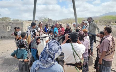مدير عام خنفر "اليوسفي" يزور مناطق خبر المراقشة للأطلاع على أوضاعها