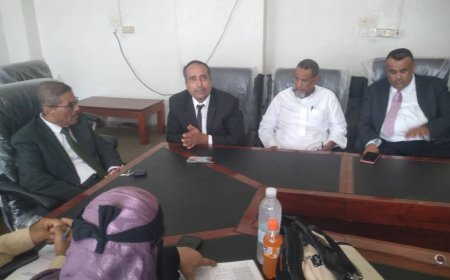 باسليم والقطيبي في زيارة تفقدية  لتربية أبين للإطلاع على سير عمل برنامج القصص الإثرائية والتعليم التعويضي 