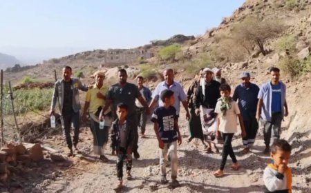 الضالع.. إستمرار أعمال الشق والتوسعة لطريق سيلة العروس الجهدعة الحصور