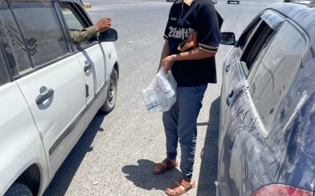 اتحاد الملتقيات الشبابية التطوعية بساحل حضرموت يدشّن مبادرة سقيا ماء بمنطقة المساكن بفوه