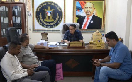 رئيس انتقالي لحج يناقش مع أمين عام نقابة المهندسين الجنوبيين الخطوات الأولى لتاسيس نقابة المهندسين الجنوبيين بالمحافظة