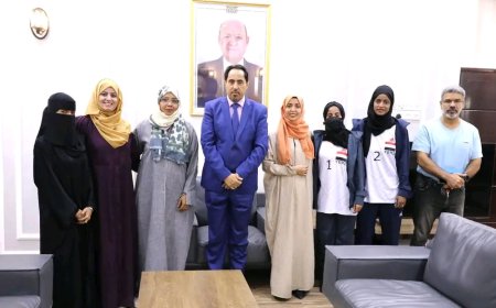 البكري يودع بعثة الكرة الشاطئية للسيدات المشارك في بطولة غرب آسيا بالأردن