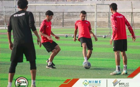 حصة تدريبية صباحية للمنتخب الاول لرفع جاهزية اللاعبين لمواجهة لبنان