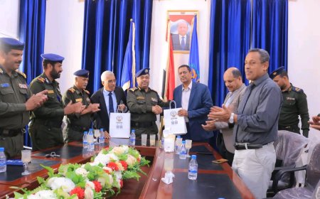 لجنة من وزارة التعليم العالي تزور كلية الشرطة حضرموت لتقييم أدائها المؤسسي والأكاديمي