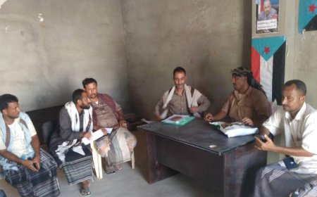 انتقالي لحج ينفذ زيارة تفقدية لتنفيذية انتقالي المضاربة ورأس العارة للوقوف على جهود عملها