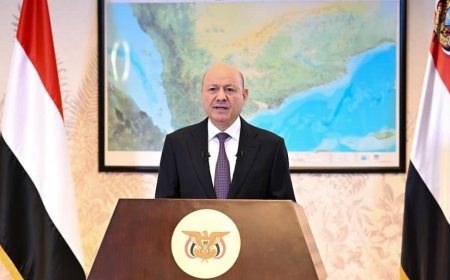 العليمي يتجاهل حضرموت وقضيتها في خطاب العيد الوطني