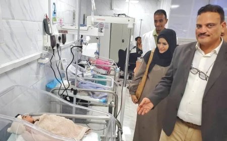 وكيل محافظة تعز تفتتح قسم الطوارئ العامة للأطفال والعيادات الخارجية بمستشفى المخا
